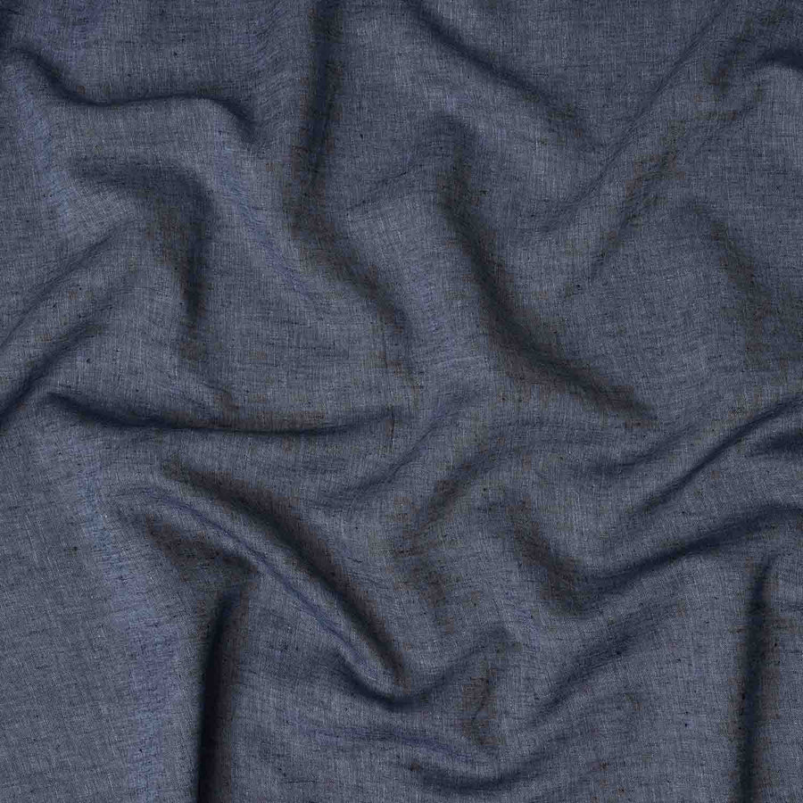 Denim Navy Linen Linen Fabric 150cm