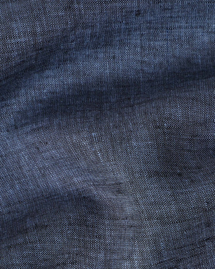 Denim Navy Linen Linen Fabric 150cm