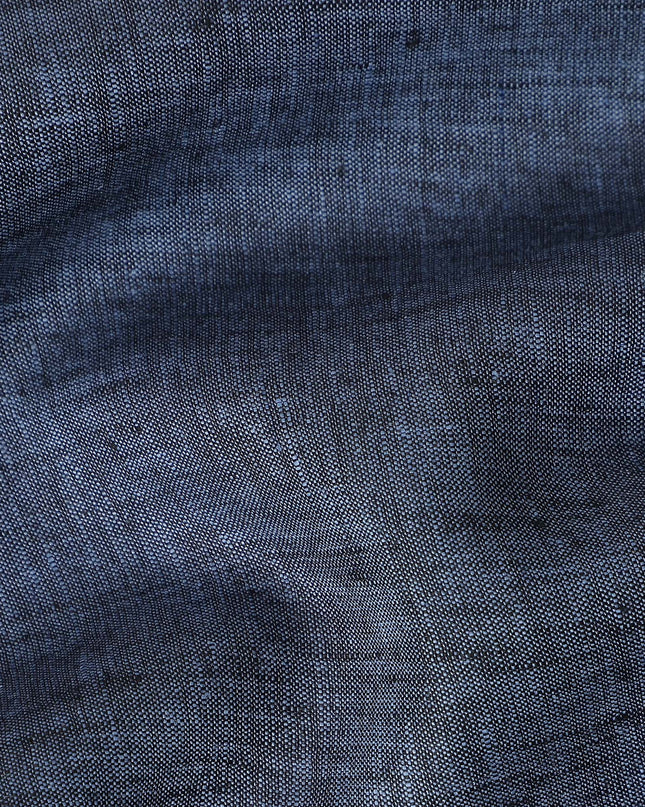 Denim Navy Linen Linen Fabric 150cm