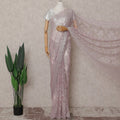 Blush Pink French Chantilly Lace Saree