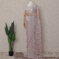 Blush Pink French Chantilly Lace Saree