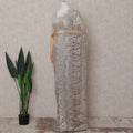 Champagne Beige French Chantilly Lace Saree