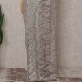 Champagne Beige French Chantilly Lace Saree