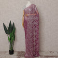 Orchid Fuchsia Pink French Chantilly Lace Saree