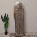 Platinum Silver French Chantilly Lace Saree