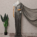 Pearl Ivory French Chantilly Lace Saree Piece