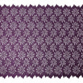 Plum Purple Floral Synthetic Nylon Tulle Fabric 140cm