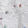 Frost White Fancy Synthetic Nylon Tulle Fabric 140cm