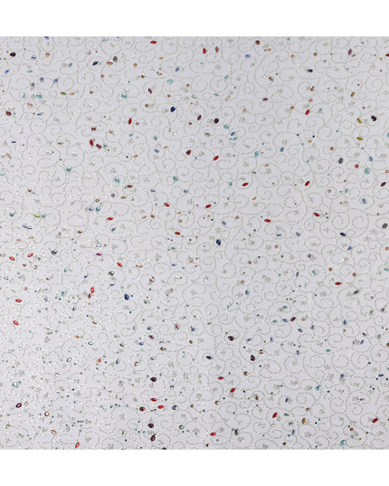 Frost White Fancy Synthetic Nylon Tulle Fabric 140cm