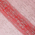 Rosewater Pink Geometric Synthetic Nylon Tulle Fabric 140cm