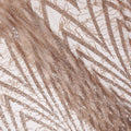 Rose Gold Geometric Synthetic Nylon Tulle Fabric 140cm