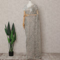 Sage Green Chantilly Lace Saree - D31669