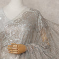 Sage Green Chantilly Lace Saree - D31669