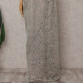 Sage Green Chantilly Lace Saree - D31669