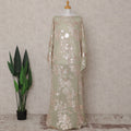 Sage Celadon Silk Ethnic Wear Fabric 140cm