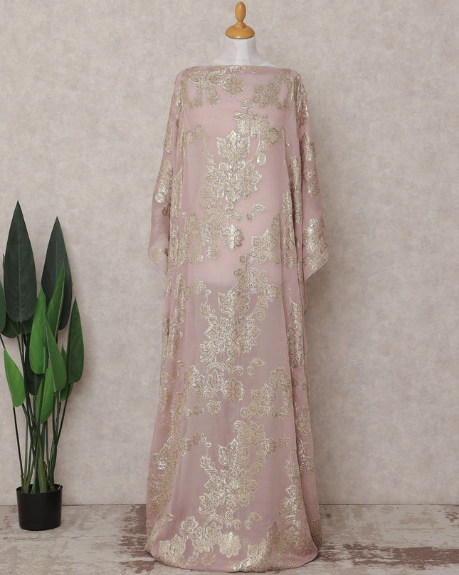 Blush Rose Gold Silk Ethnic Wear Fabric 140cm