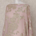 Blush Rose Gold Silk Ethnic Wear Fabric 140cm