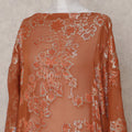 Rust Terracotta Silk Ethnic Wear Fabric 140cm