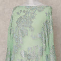 Mint Pistachio Silk Ethnic Wear Fabric 140cm