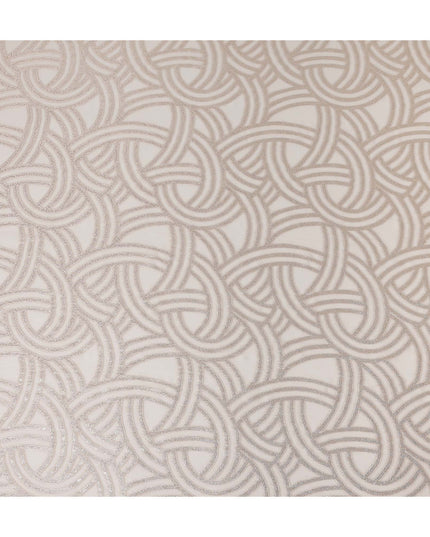 Champagne Beige Abstract Silk Chiffon Fabric 110cm