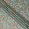 Mint Green Abstract Silk Chiffon Fabric 110cm