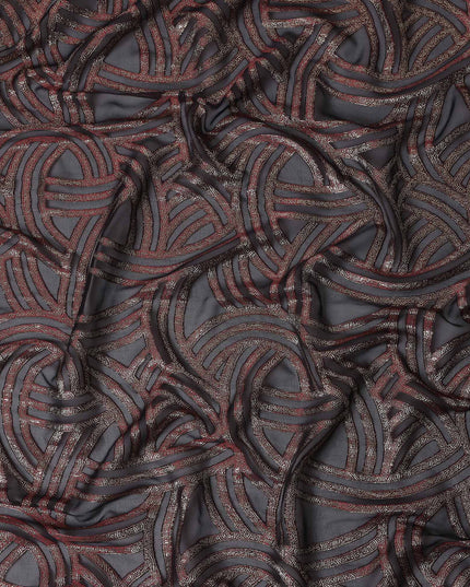 Steel Grey Blue Silk Silk Fabric 110cm