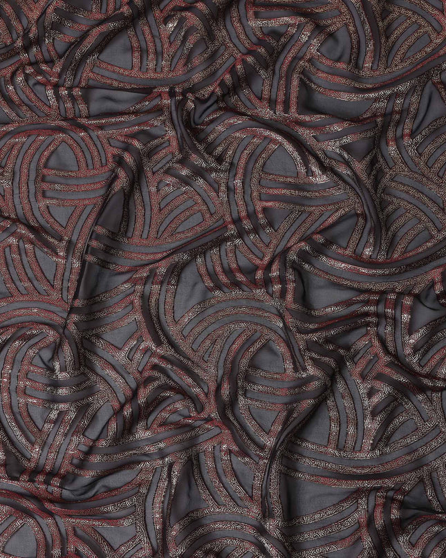 Steel Grey Blue Silk Silk Fabric 110cm