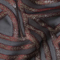 Steel Grey Blue Silk Silk Fabric 110cm