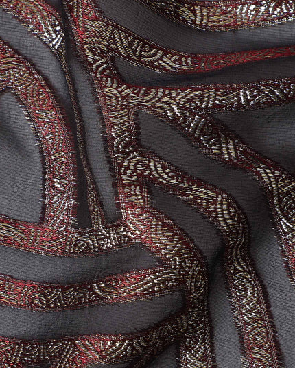 Steel Grey Blue Silk Silk Fabric 110cm