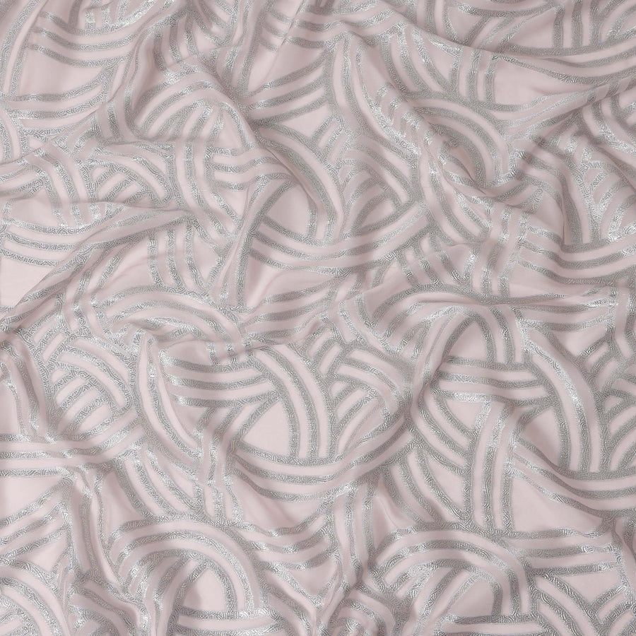 Champagne Ivory Silk Silk Fabric 110cm