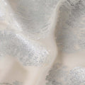 Pearl White Silk Chiffon Metallic Fabric 110cm