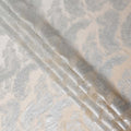 Pearl White Silk Chiffon Metallic Fabric 110cm