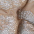 Champagne Beige Silk Chiffon Metallic Fabric 110cm