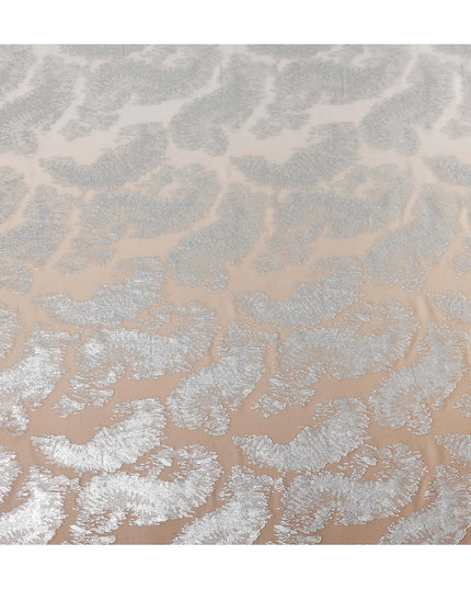 Champagne Beige Silk Chiffon Metallic Fabric 110cm