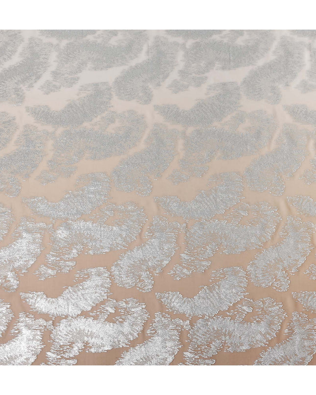 Champagne Beige Silk Chiffon Metallic Fabric 110cm