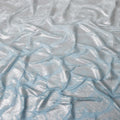 Powder Blue Silk Chiffon Metallic Fabric 110cm