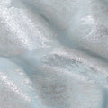 Powder Blue Silk Chiffon Metallic Fabric 110cm