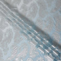 Powder Blue Silk Chiffon Metallic Fabric 110cm