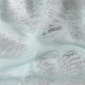 Seafoam Silver Silk Chiffon Metallic Fabric 110cm