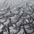 Graphite Grey Silk Chiffon Metallic Fabric 110cm