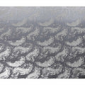 Graphite Grey Silk Chiffon Metallic Fabric 110cm