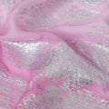 Fuchsia Pink Silk Chiffon Metallic Fabric 110cm