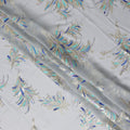 Pearl Grey Silk Chiffon Garbasaar Fabric Piece