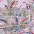 Orchid Pink Silk Chiffon Garbasaar Fabric Piece