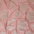 Dusty Rose Pink Silk Chiffon Garbasaar Fabric Piece