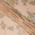 Apricot Orange Silk Chiffon Garbasaar Fabric Piece