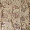 Sand Beige Silk Chiffon Garbasaar Fabric Piece