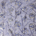 Lilac Purple Silk Chiffon Garbasaar Fabric Piece