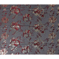Charcoal Grey Silk Chiffon Garbasaar Fabric Piece
