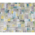Lavender-Teal Multicolor Silk Chiffon Garbasaar Fabric Piece